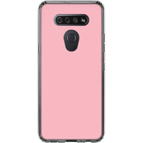 Light Pink LG K51/Q51 Clear Case