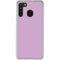 Lilac Solid Galaxy A21 Clear Case