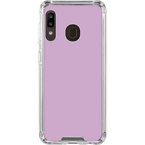 Lilac Solid Galaxy A30 Clear Case