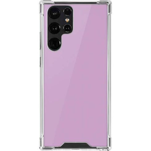 Lilac Solid Galaxy S22 Ultra Clear Case