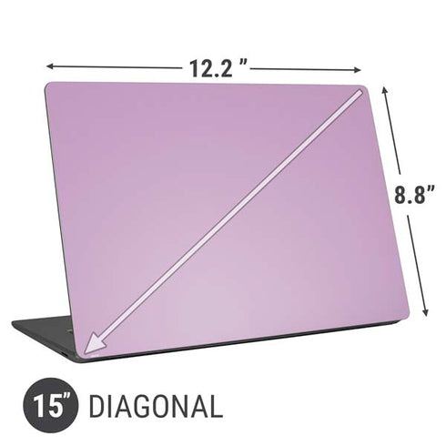 Lilac Solid Universal Laptop 15in (12.2 x 8.8in) Skin