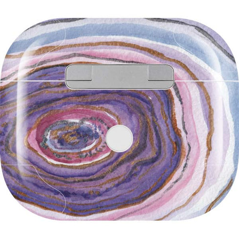 Lilac Watercolor Geode Apple AirPods (3rd Gen 2021) Skin