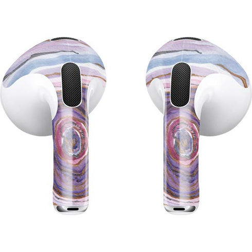 Lilac Watercolor Geode Apple AirPods (3rd Gen 2021) Skin