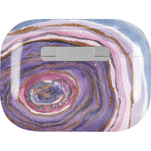 Lilac Watercolor Geode Apple AirPods Pro Skin