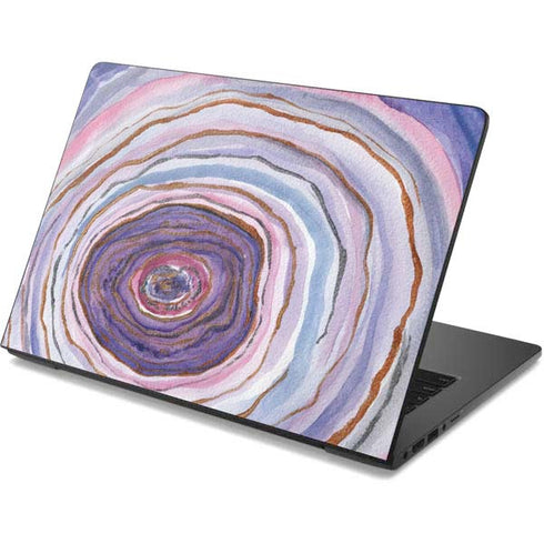 Lilac Watercolor Geode Dell Chromebook Skin