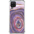 Lilac Watercolor Geode Galaxy A12 Clear Case