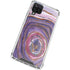 Lilac Watercolor Geode Galaxy A12 Clear Case