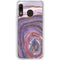 Lilac Watercolor Geode Galaxy A20 Clear Case