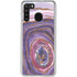 Lilac Watercolor Geode Galaxy A21 Clear Case
