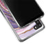 Lilac Watercolor Geode Galaxy A21 Clear Case