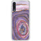 Lilac Watercolor Geode Galaxy A50 Clear Case