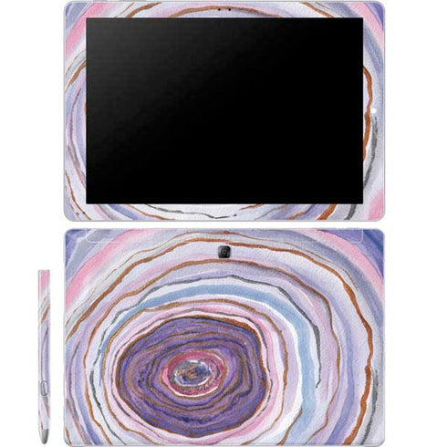 Lilac Watercolor Geode Galaxy Book 12in Skin