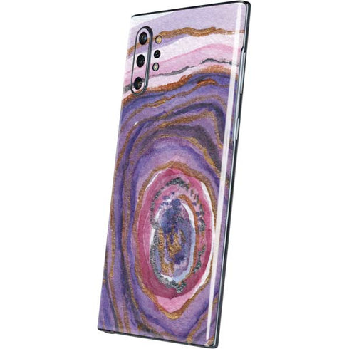 Lilac Watercolor Geode Galaxy Note 10 Plus Skin