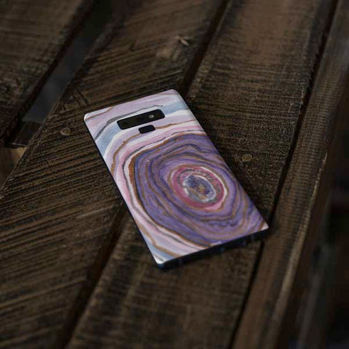 Lilac Watercolor Geode Galaxy Note 9 Skin