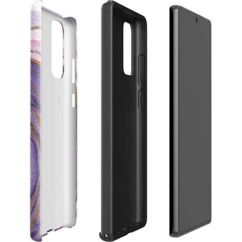 Lilac Watercolor Geode Galaxy Note20 5G Pro Case