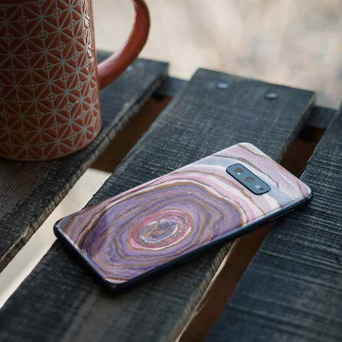 Lilac Watercolor Geode Galaxy S10e Skin