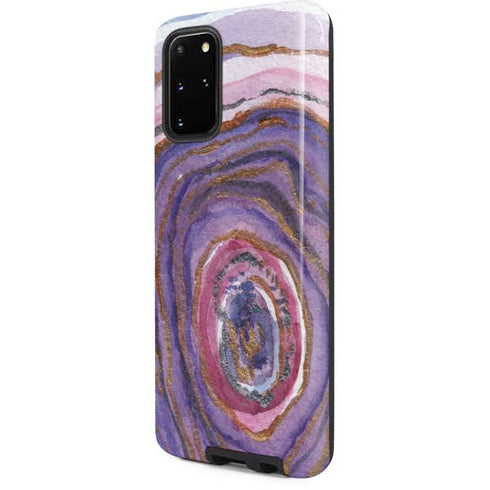 Lilac Watercolor Geode Galaxy S20 Plus Pro Case