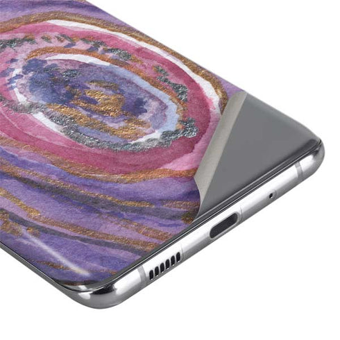 Lilac Watercolor Geode Galaxy S20 Plus Skin