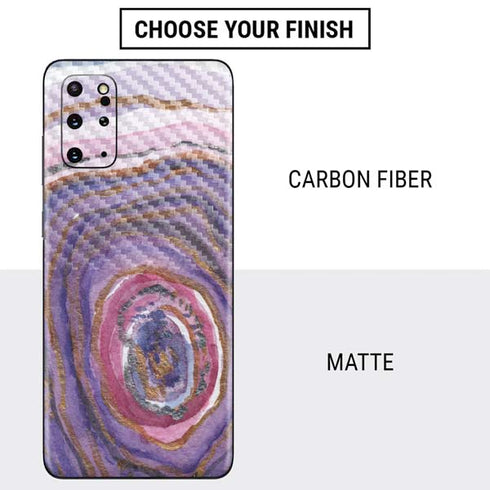 Lilac Watercolor Geode Galaxy S20 Plus Skin