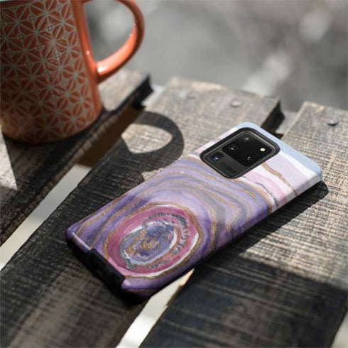Lilac Watercolor Geode Galaxy S20 Ultra 5G Pro Case