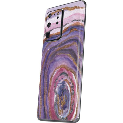 Lilac Watercolor Geode Galaxy S20 Ultra 5G Skin