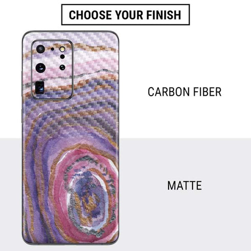 Lilac Watercolor Geode Galaxy S20 Ultra 5G Skin