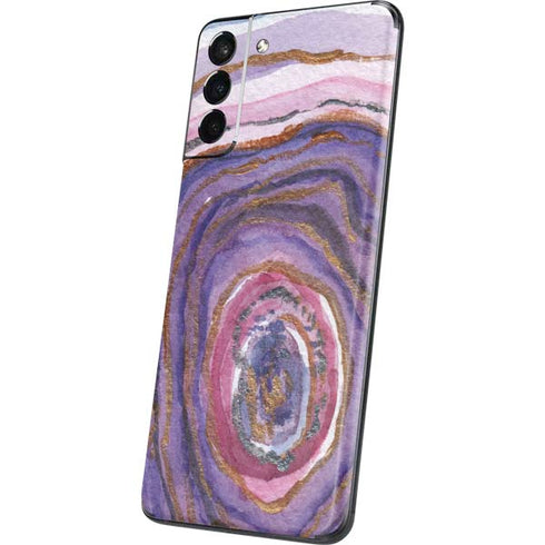 Lilac Watercolor Geode Galaxy S21 Plus 5G Skin