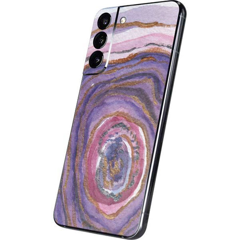 Lilac Watercolor Geode Galaxy S22 Plus Skin