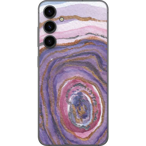 Lilac Watercolor Geode Galaxy S23 FE Skin