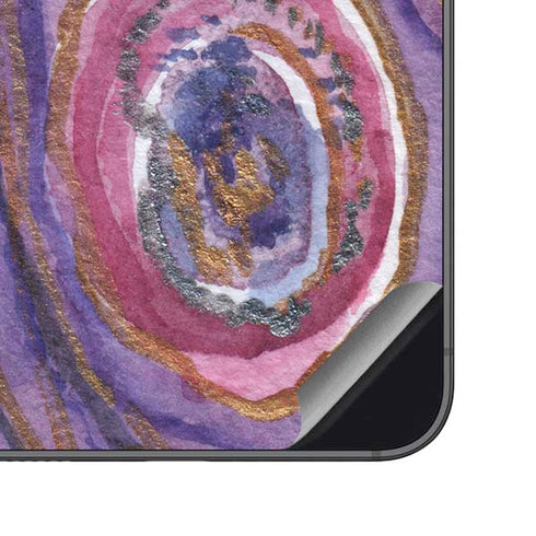 Lilac Watercolor Geode Galaxy S23 FE Skin