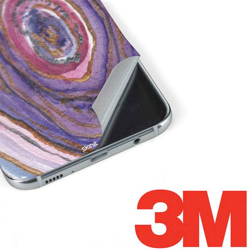 Lilac Watercolor Geode Galaxy S8 Skin