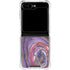 Lilac Watercolor Geode Galaxy Z Flip5 5G Clear Case