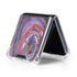 Lilac Watercolor Geode Galaxy Z Flip5 5G Clear Case