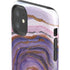 Lilac Watercolor Geode iPhone 11 Impact Case