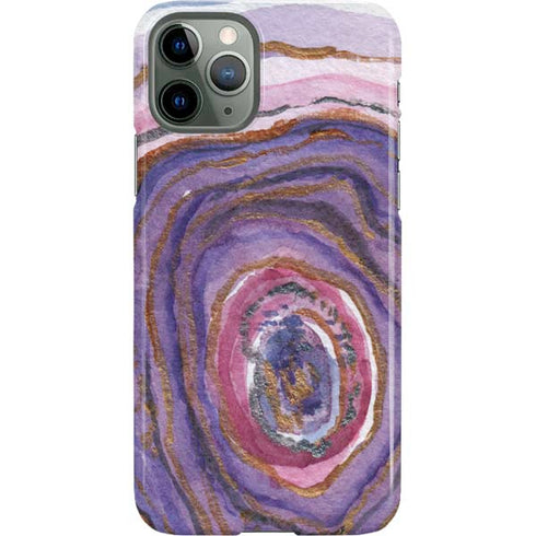 Lilac Watercolor Geode iPhone 11 Pro Lite Case