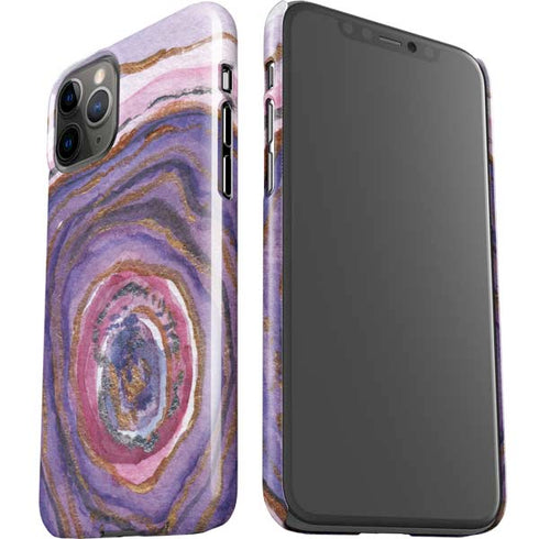 Lilac Watercolor Geode iPhone 11 Pro Lite Case