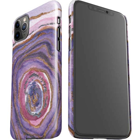 Lilac Watercolor Geode iPhone 11 Pro Max Lite Case