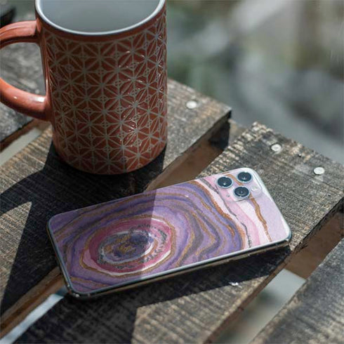 Lilac Watercolor Geode iPhone 11 Pro Max Skin