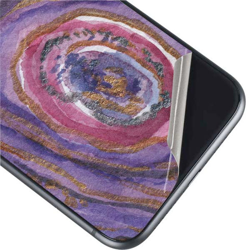 Lilac Watercolor Geode iPhone 11 Skin