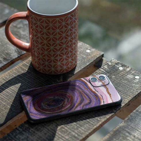 Lilac Watercolor Geode iPhone 11 Skin