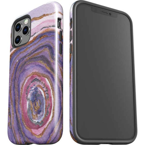 Lilac Watercolor Geode iPhone 12 Pro Max Impact Case