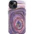Lilac Watercolor Geode iPhone 14 Plus Impact Case