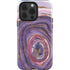 Lilac Watercolor Geode iPhone 15 Pro Impact Case