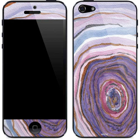 Lilac Watercolor Geode iPhone 5/5s/5SE Skin
