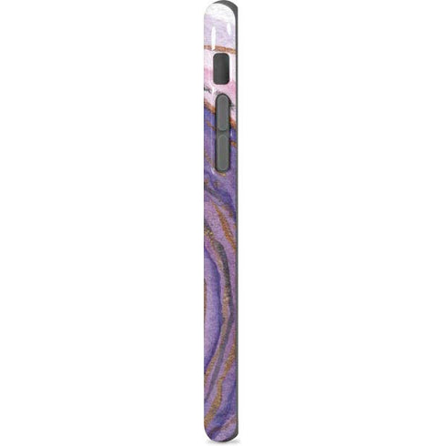 Lilac Watercolor Geode iPhone 8 Pro Case
