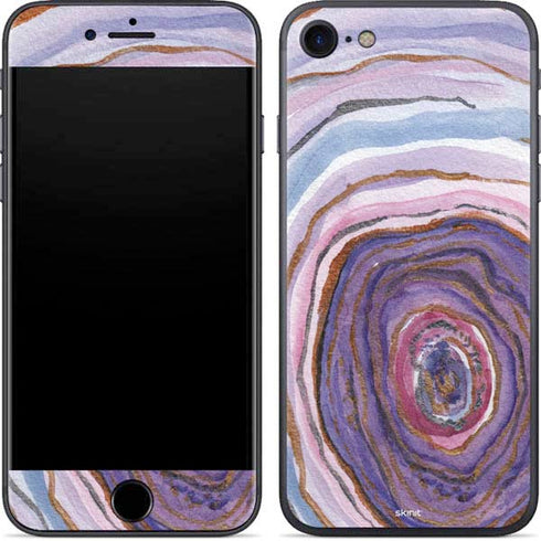 Lilac Watercolor Geode iPhone 8 Skin