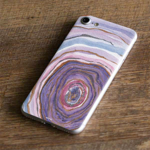 Lilac Watercolor Geode iPhone 8 Skin