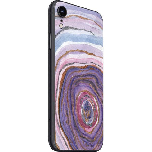 Lilac Watercolor Geode iPhone SE (2nd & 3rd Gen) Skin