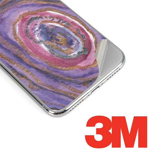 Lilac Watercolor Geode iPhone XS Max Skin