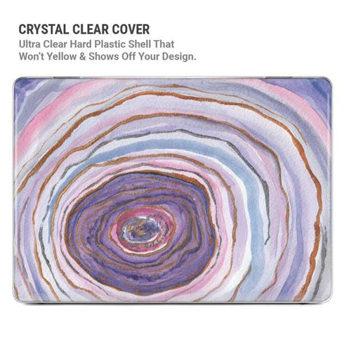 Lilac Watercolor Geode MacBook Air 13in M1 (2021) Case plus Skin